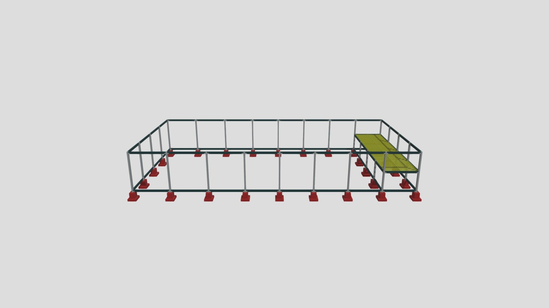 Modelagem Estrutural Barracão 20x40 - Download Free 3D model by Aleixo ...