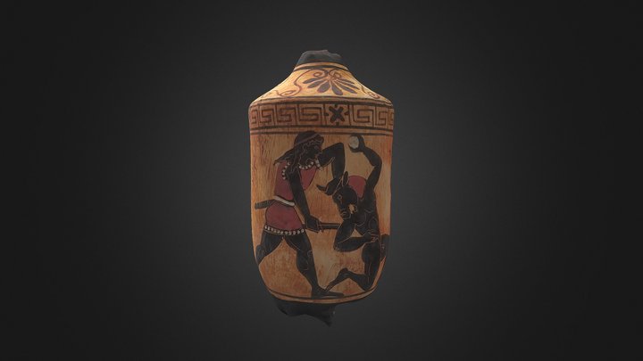 Lekythos Greek Vase (first try) 3D Model