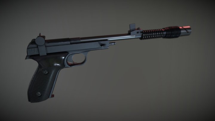 Leia's "Defender" Sporting Blaster 3D Model