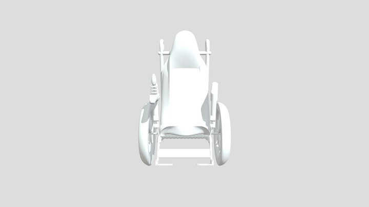 3D Wheelchair 3D Model
