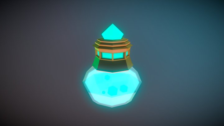 Ejercicio 5 Poción Low poly 3D Model