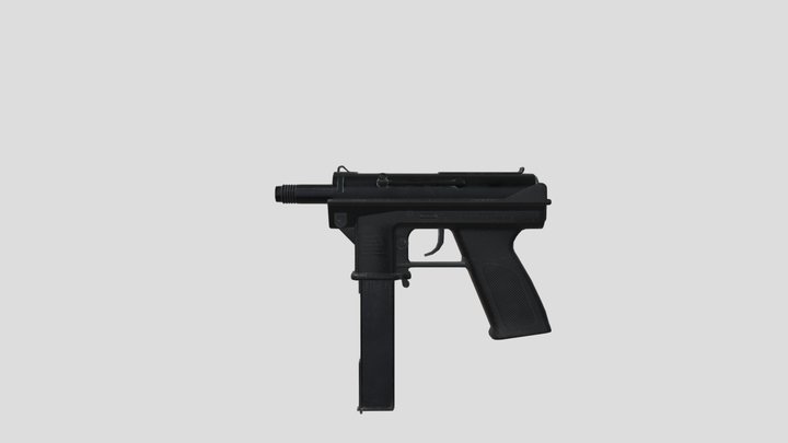 Tec 9 AB-10 Pistol 3D Model