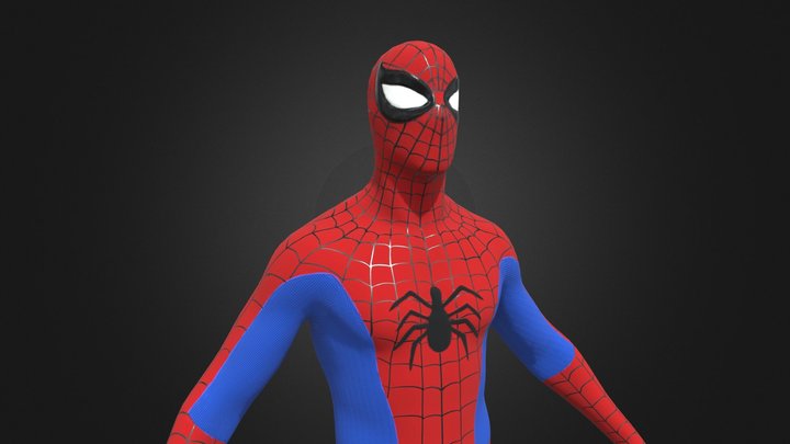 Spider-man 1962 costume 3D Model