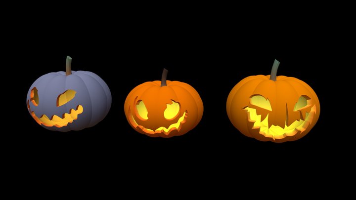 Halloween Pumpkin 3D Model