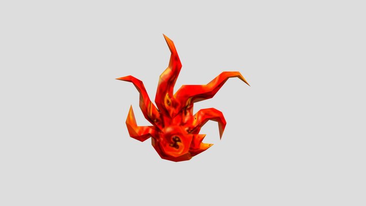 Frozen Flame Opened 3D Model