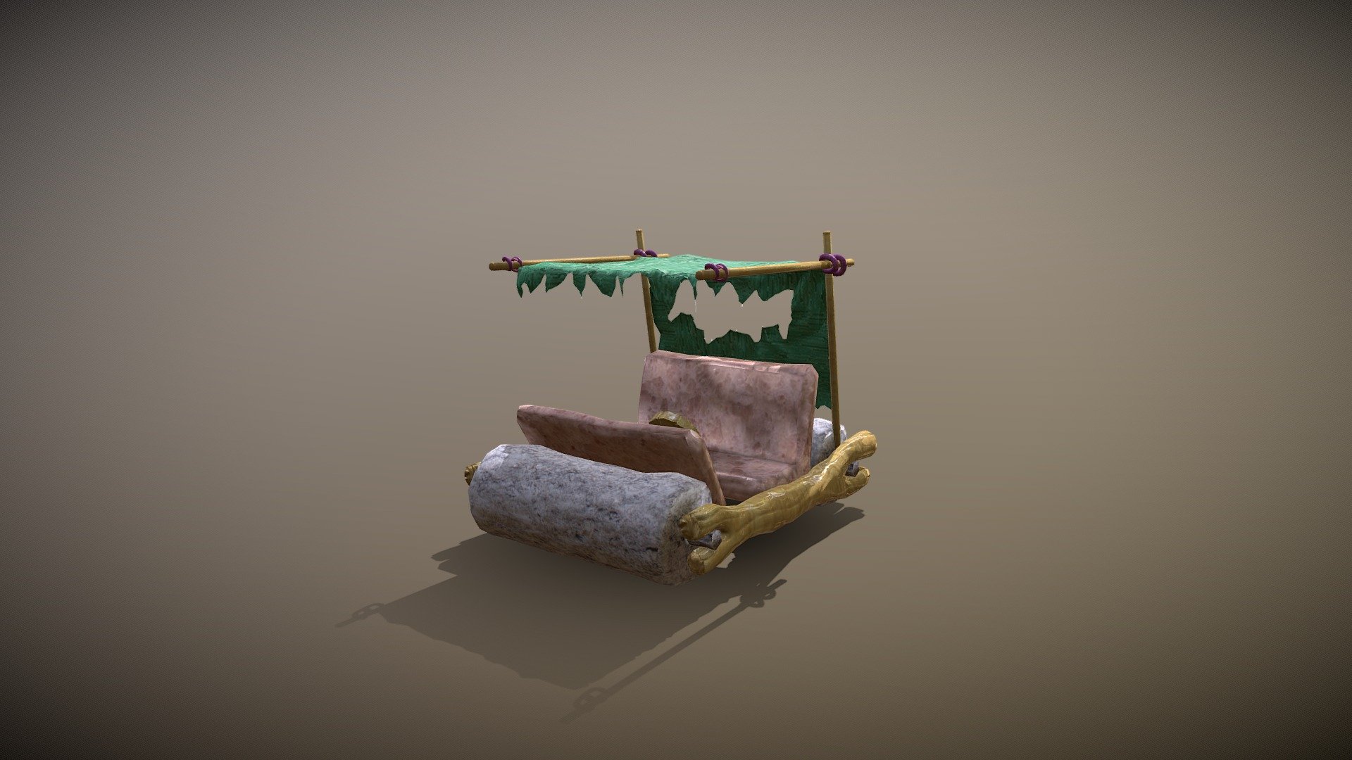 Flinstones Car V4 - 3d Model By Daniel05 [14deda9] - Sketchfab