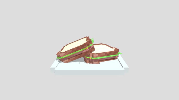 Ham sandwich 3D Model