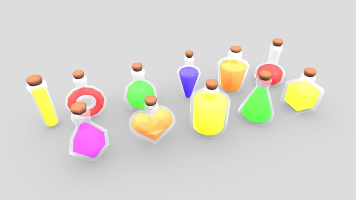 ToonTastic - Potion Pack 3D Model