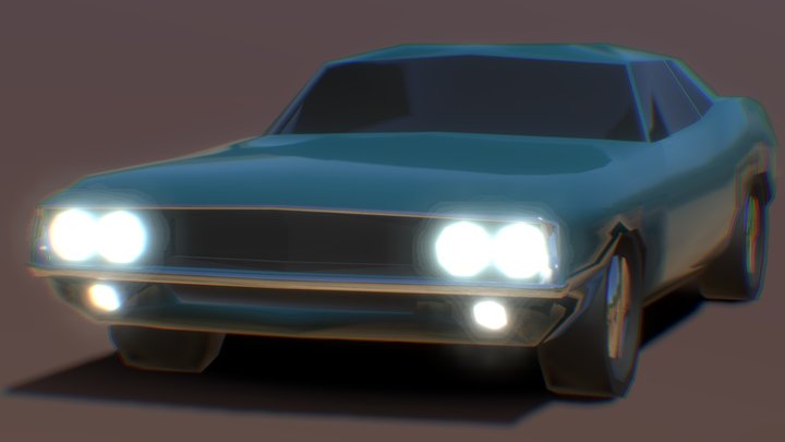 MuscleCar Classic 70s 3D Model
