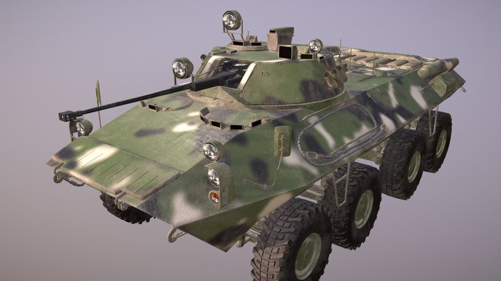 BTR-90 3D Model
