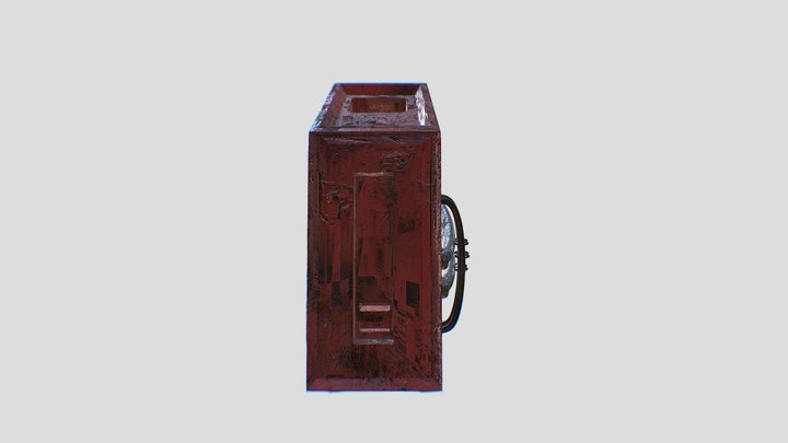 Rusty Piped Computer/Console 3D Model