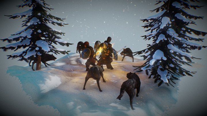 Myth Total War Model / Brigands / Wolves 3D Model