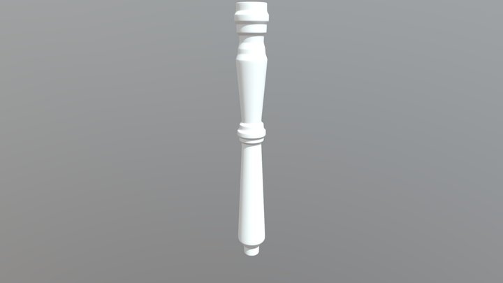 Shisha Stem 001 3D Model