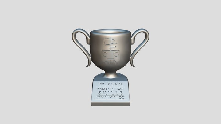 Snowed In Presentation Skills Trophy - Option A 3D Model