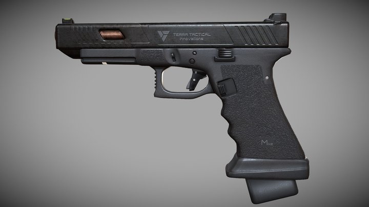 John Wick's Glock inspired gun 3D Model