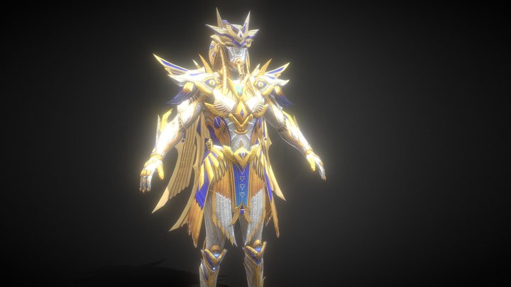 Pubg Mobile ULTIMATE PHARAOH 7-STAR X-SUIT 3D Model
