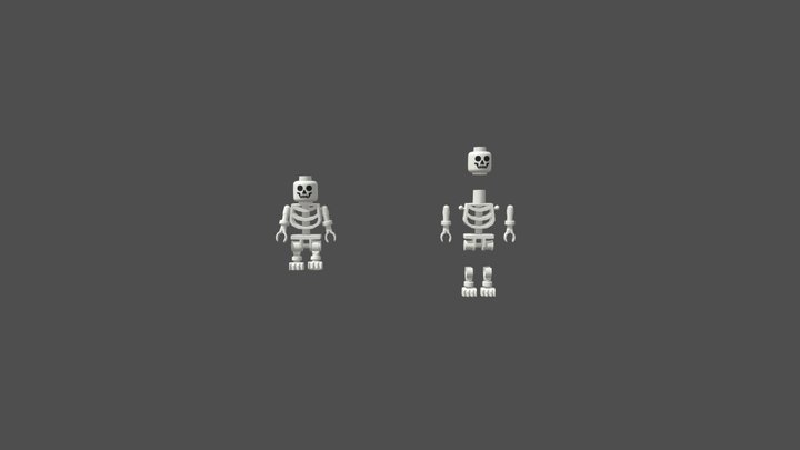 Lego skeleton 3D Model