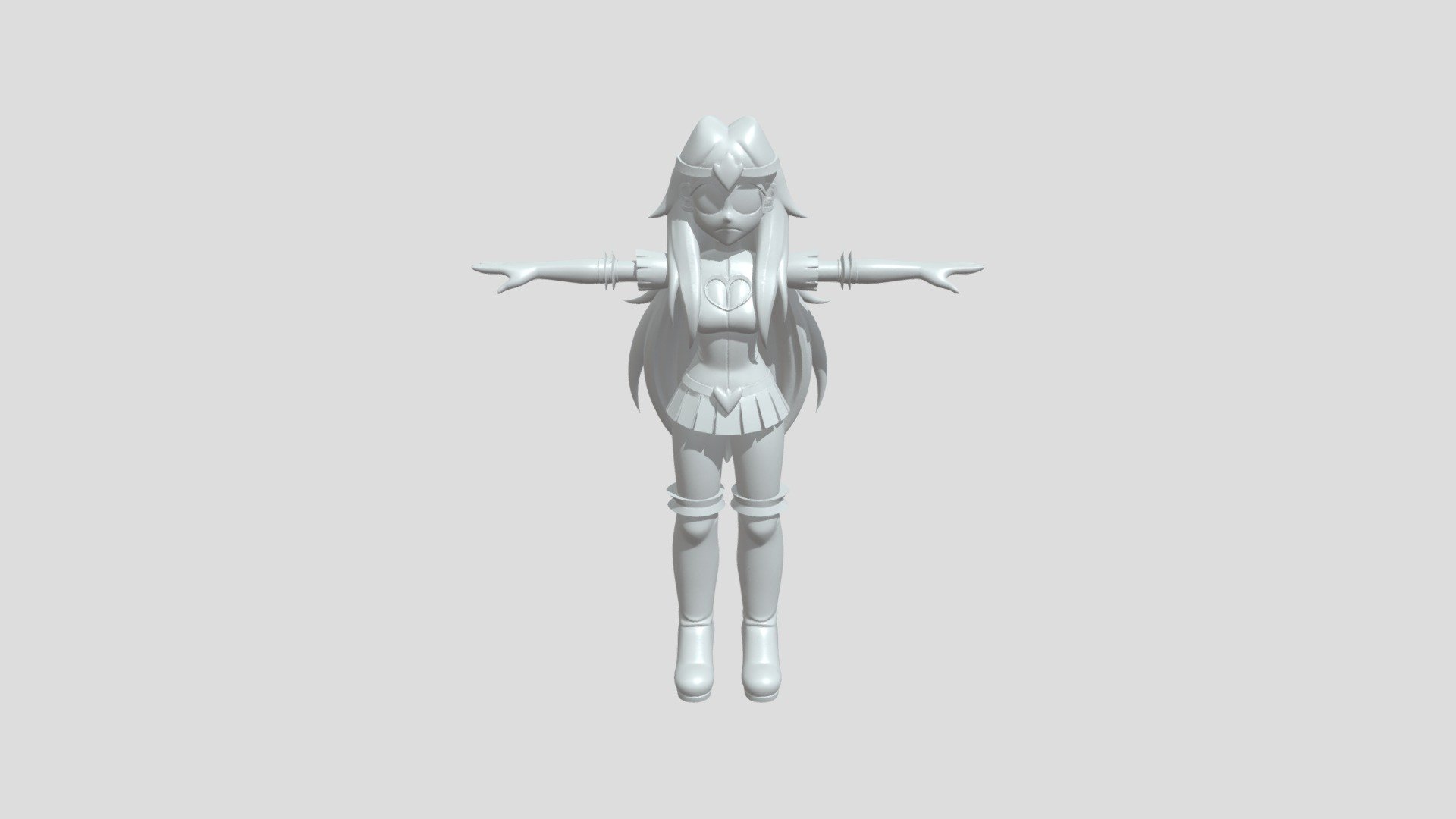 Magical girl in pink outfit - Download Free 3D model by LOL12319i [14e5e76] - Sketchfab