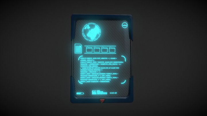 Screen Sci Fi 3D Model