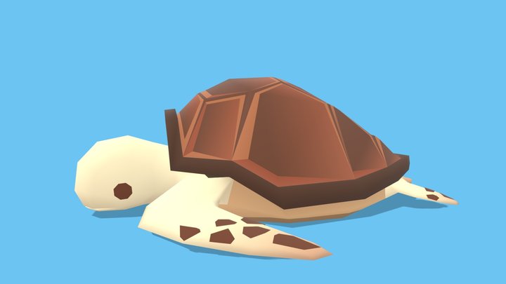 SeaTurtle - Animated Low Poly – Kostenloses 3D-Modell STL