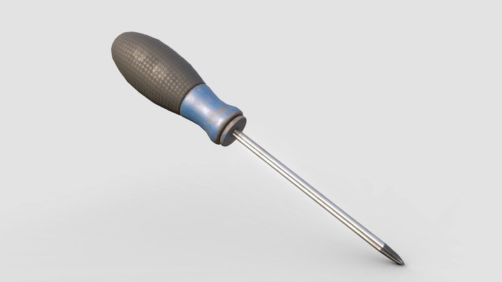 Photo-realistic screwdriver FREE – Modello 3D gratuito STL
