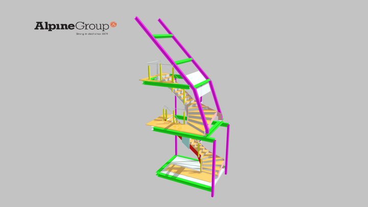 A7527 - SECONDARY STAIRCASE - C05 3D Model