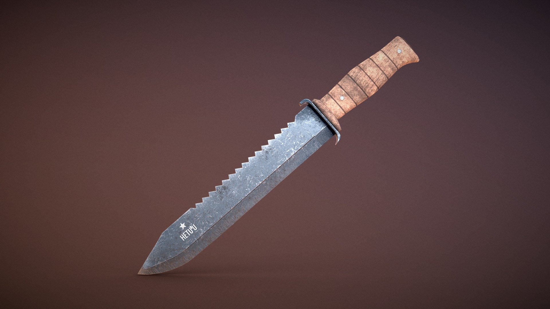 Hunting Knife - Buy Royalty Free 3D model by Agustín Hönnun (@Agustin ...