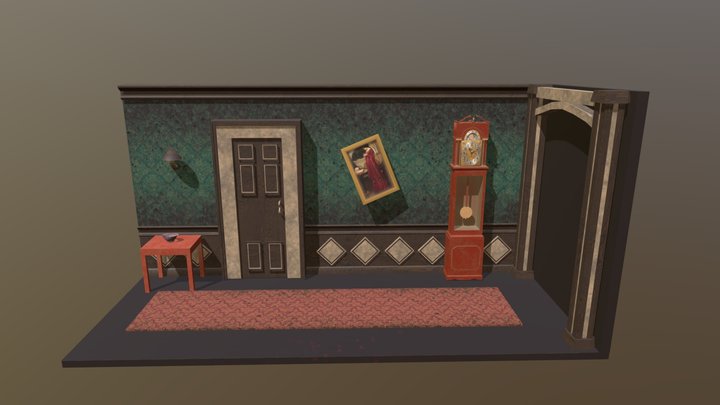 SpookyHotelDiorama 3D Model