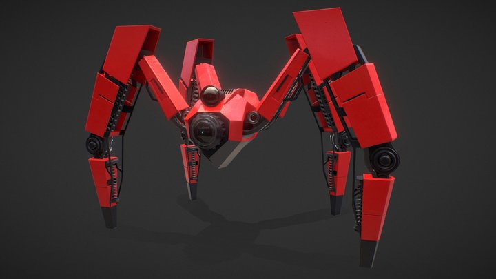 Robot Spider 3D Model