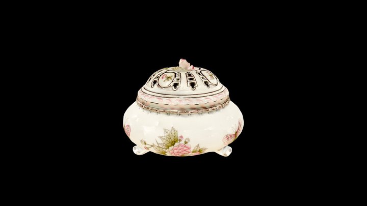 Potpourri holder, rose knob - 06196-0-91 E-527 3D Model