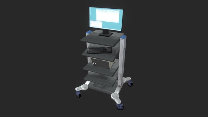 computer desk 3D Model