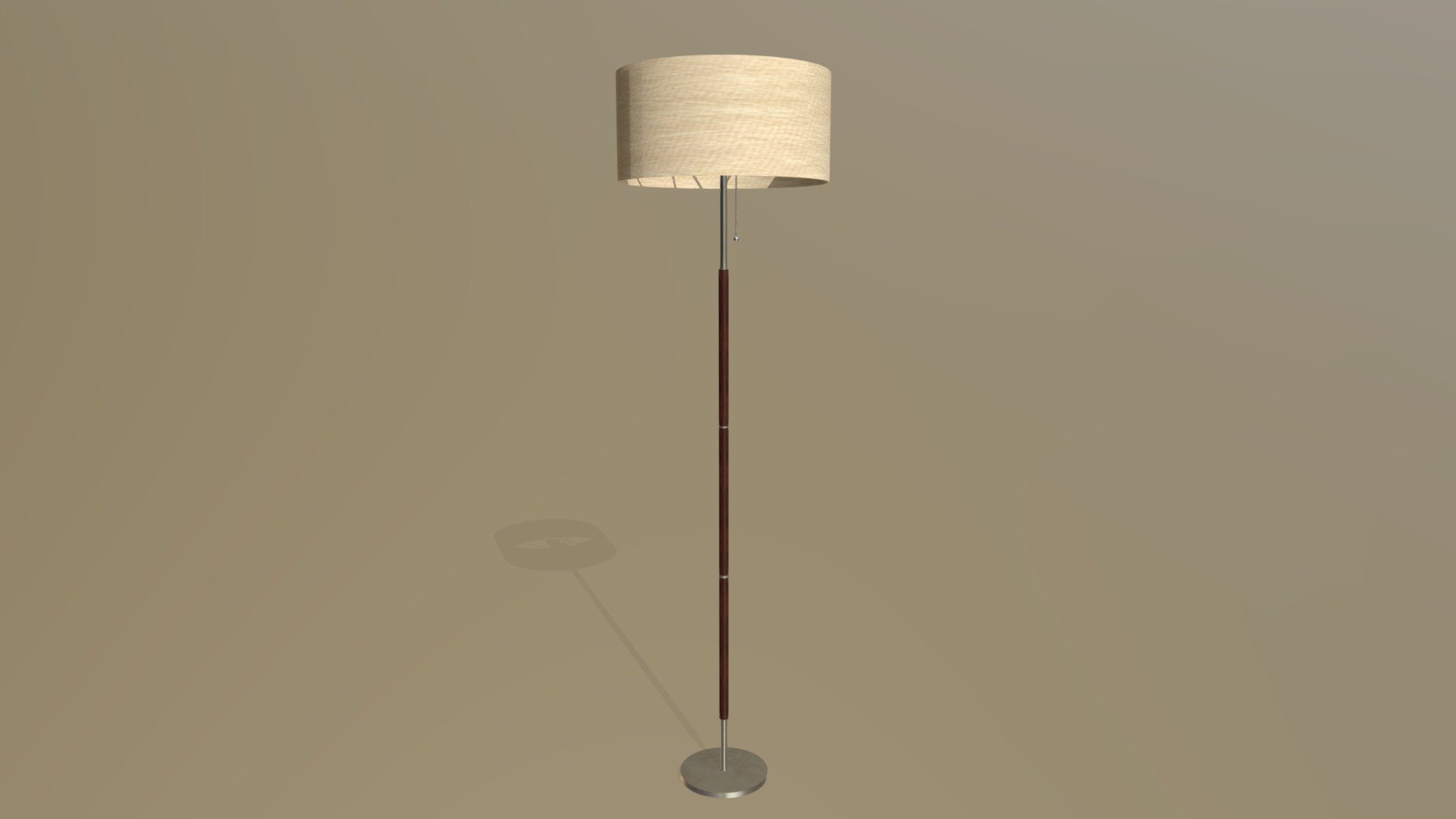 3D model Floor Lamp - This is a 3D model of the Floor Lamp. The 3D model is about a lamp on a pole.