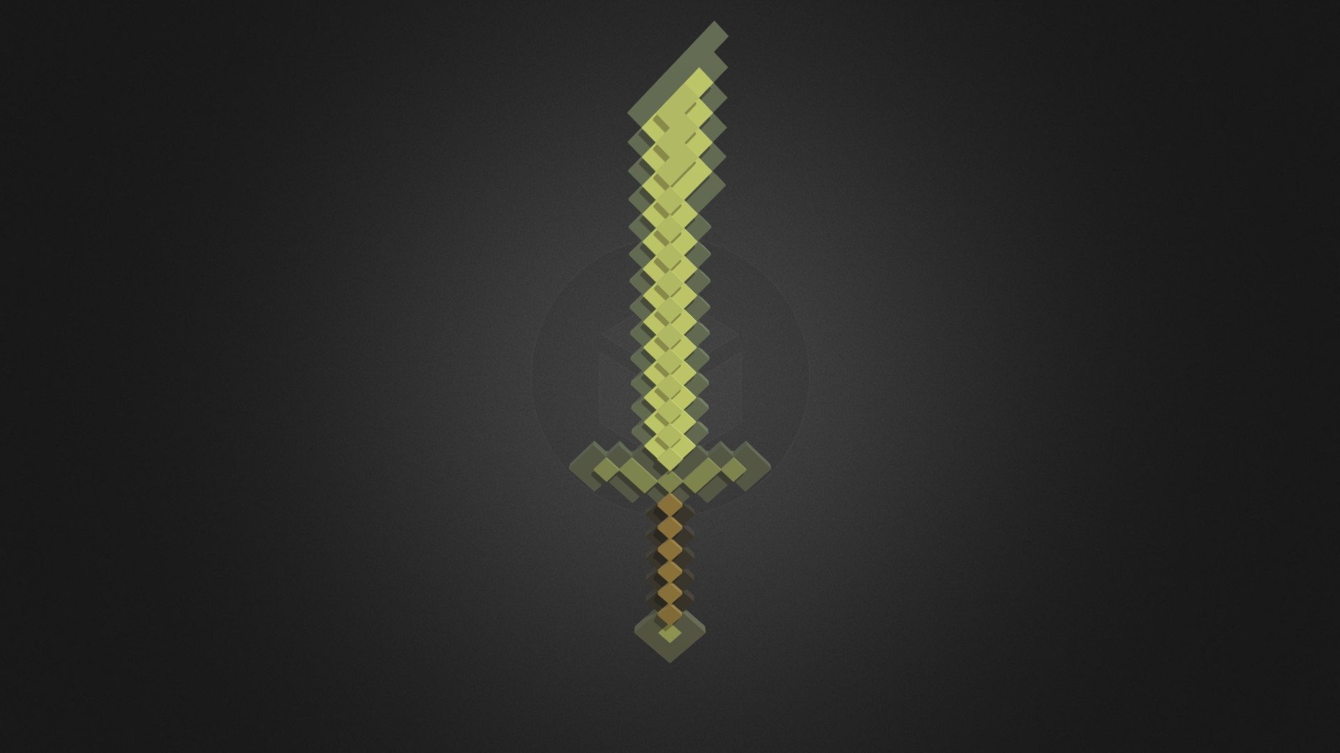 Golden sword