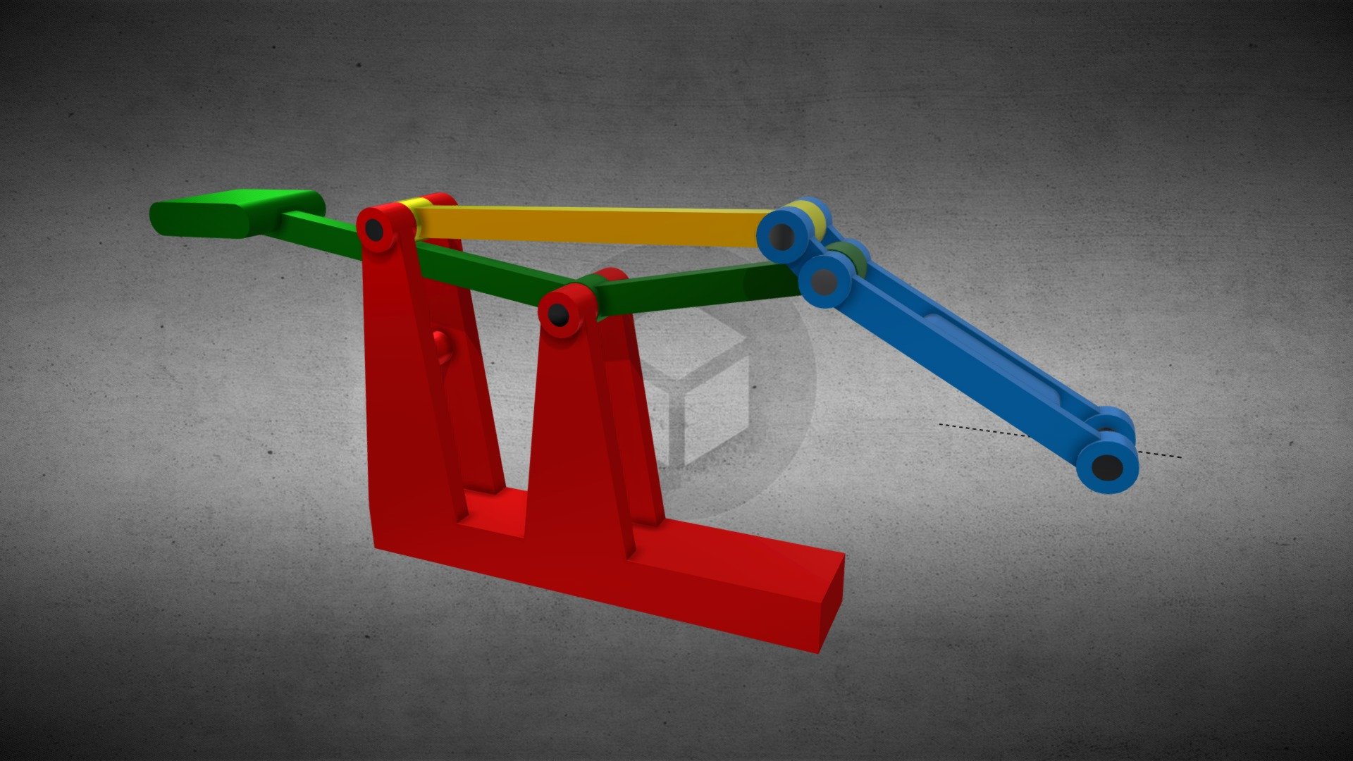 Straight Line With 4 Bars I Mechanism