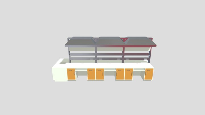 lab tables 3D Model