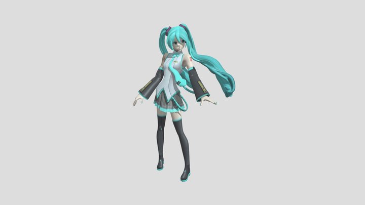 hatsune Miku fornite 3D Model
