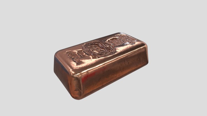 Low Poly Copper  Bar – Modelo 3D gratuito STL