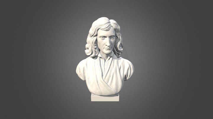Newton Bust_V1 3D Model