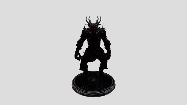 Emberlord of the Neon City 3D Model