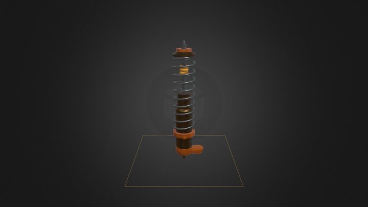 Rear shock absorber rig/model 3D Model