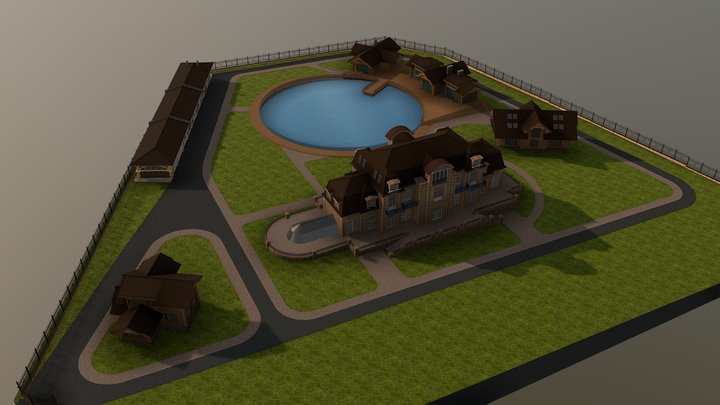 Общий Генплан 1 (Богучарово) 3D Model