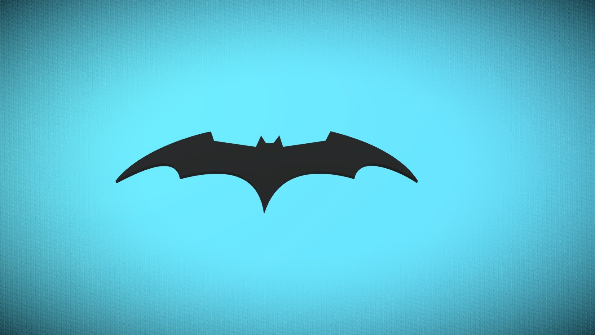 Batman Logo - 3D model by ZaidP6 [14f12c2] - Sketchfab