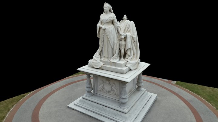 Statue of Queen Victoria - RHUL 3D Model