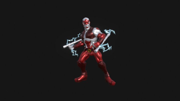 Captain Canuck Miniature 3D Model