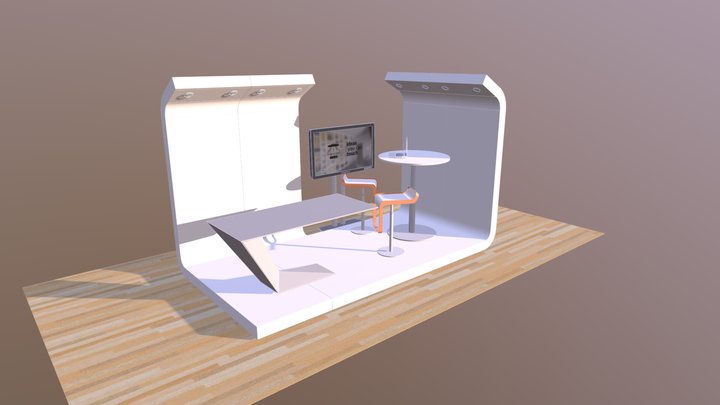 stand modular marcomhub 3D Model