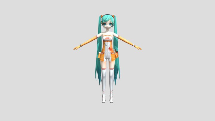 PSP - Hatsune Miku Project DIVA Extend - Hatsune 3D Model