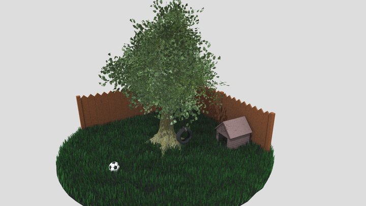Backyard Tree 3D Model