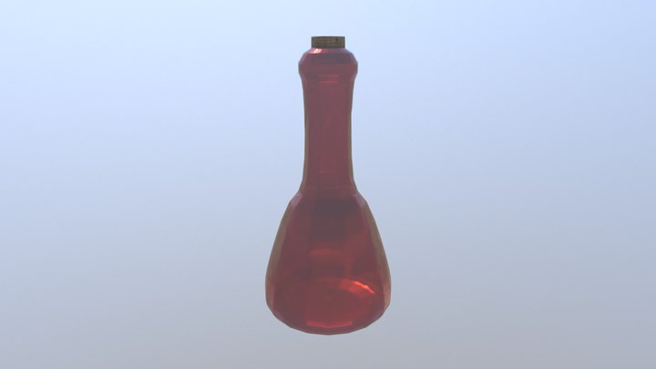 PotionBottle_MedPoly 3D Model