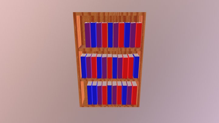 Book Case 3D Model