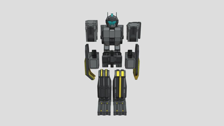 【CO-08/ BasicArmor】(.obj)sample. 3D Model